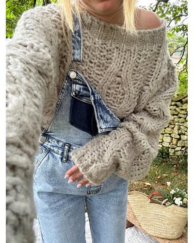 Pull oversize tout doux en grosse maille MAURICETTE - Loupiote