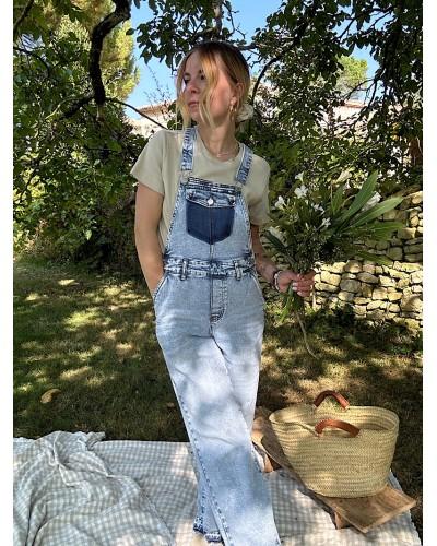 Salopette en jeans loose LUCETTE - Loupiote