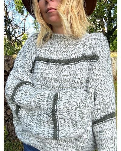 pull tout doux en grosse maille MARTIN - Loupiote